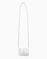 Transparent Sculptural Micro Chain Bag - clear