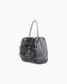 Transparent Sculptural Handbag - black