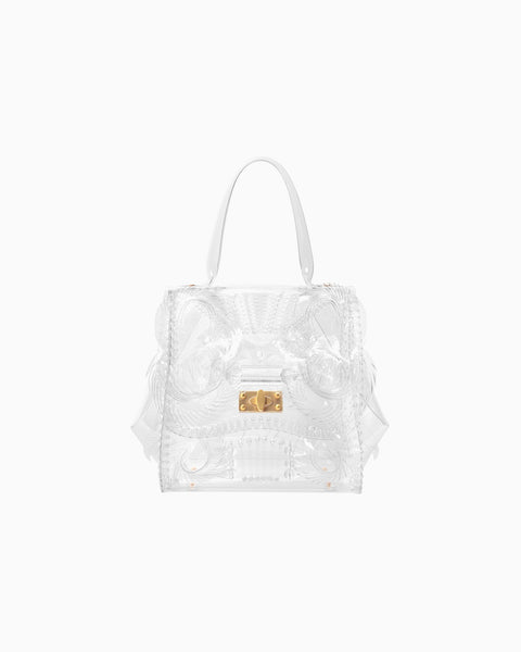 Transparent Sculptural Handbag - clear