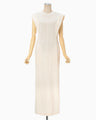 Cotton Jersey Sleeveless Dress - ecru
