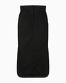 Cotton Chino Side Slit Skirt - black