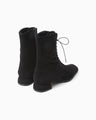 Lace Up Suede Boots - black