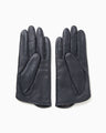 Leather Dress Gloves - navy