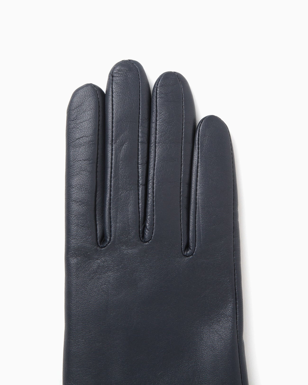 Leather Dress Gloves - navy
