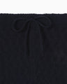 Openwork Pattern Knitted Loose Leggings - navy