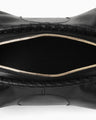 Synthetic Leather Boston Bag - black