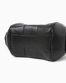 Synthetic Leather Boston Bag - black