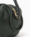 Synthetic Leather Boston Bag - green