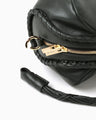 Synthetic Leather Boston Bag - green