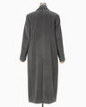 Beaver Finished Alpaca Wool Chester Coat - grey