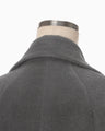 Beaver Finished Alpaca Wool Chester Coat - grey