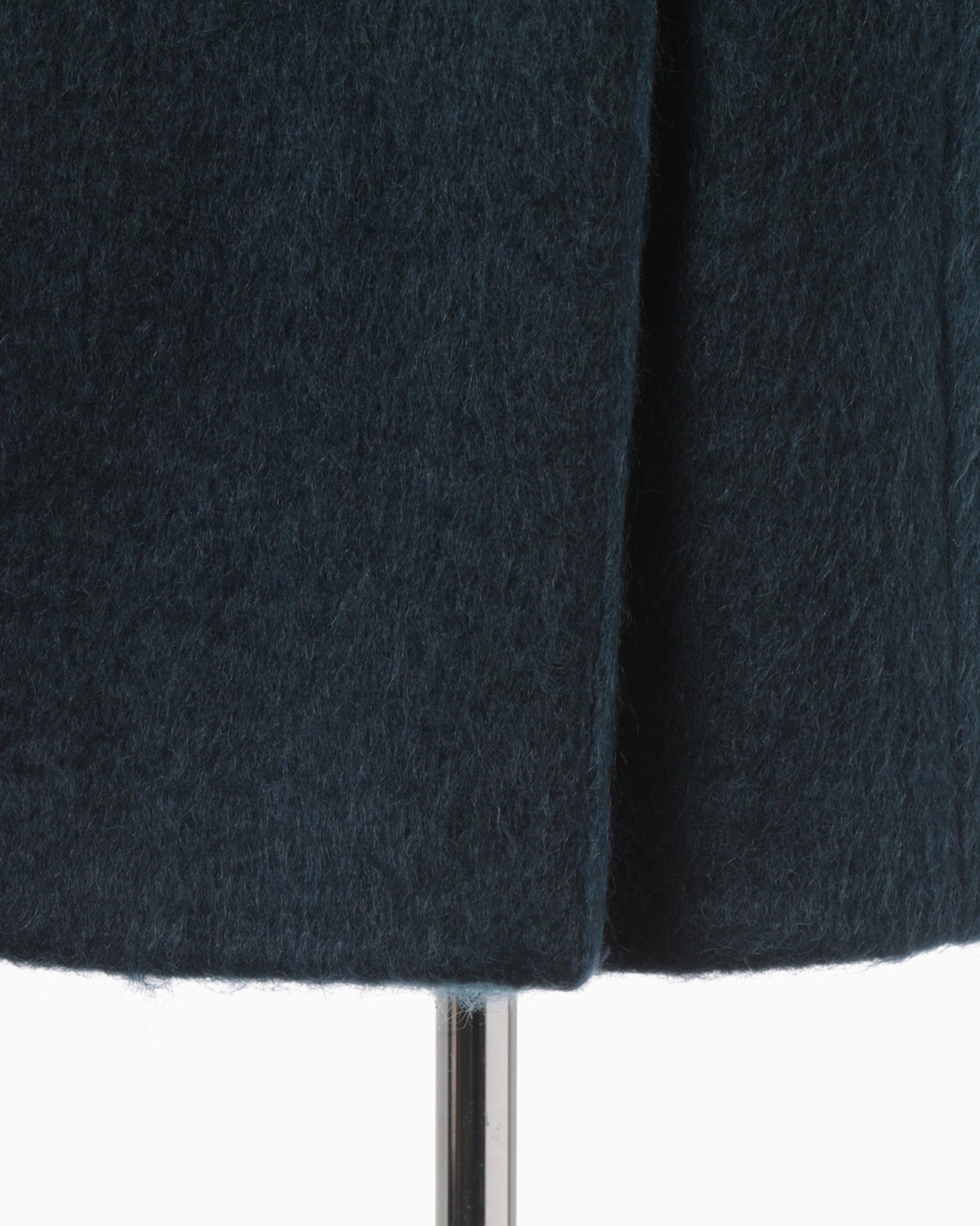 Gradient Dye Mohair Double-Breasted Coat - navy