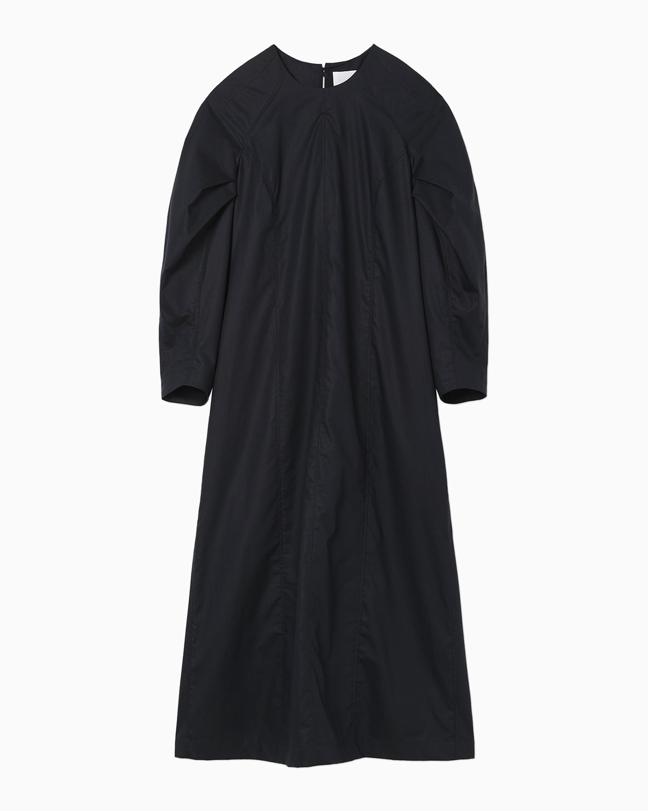 Cotton Lyocell Shirt Dress - navy - Mame Kurogouchi