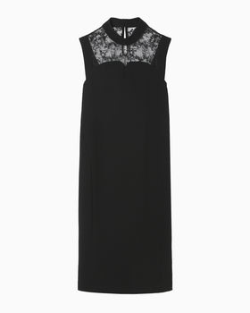 mame kurogouchi Kids Dress black 120サイズ Double Jersey V-Neck Dress - black - Mame Kurogouchi
