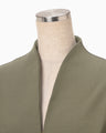 Double Jersey Dropped Shoulder Jacket - khaki