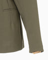 Double Jersey Dropped Shoulder Jacket - khaki