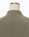 Double Jersey Dropped Shoulder Jacket - khaki