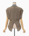 Wool Reversible-Jersey Top - brown
