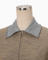 Wool Reversible-Jersey Top - brown