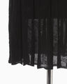 Watermark Pattern Pleated Knitted Skirt - black