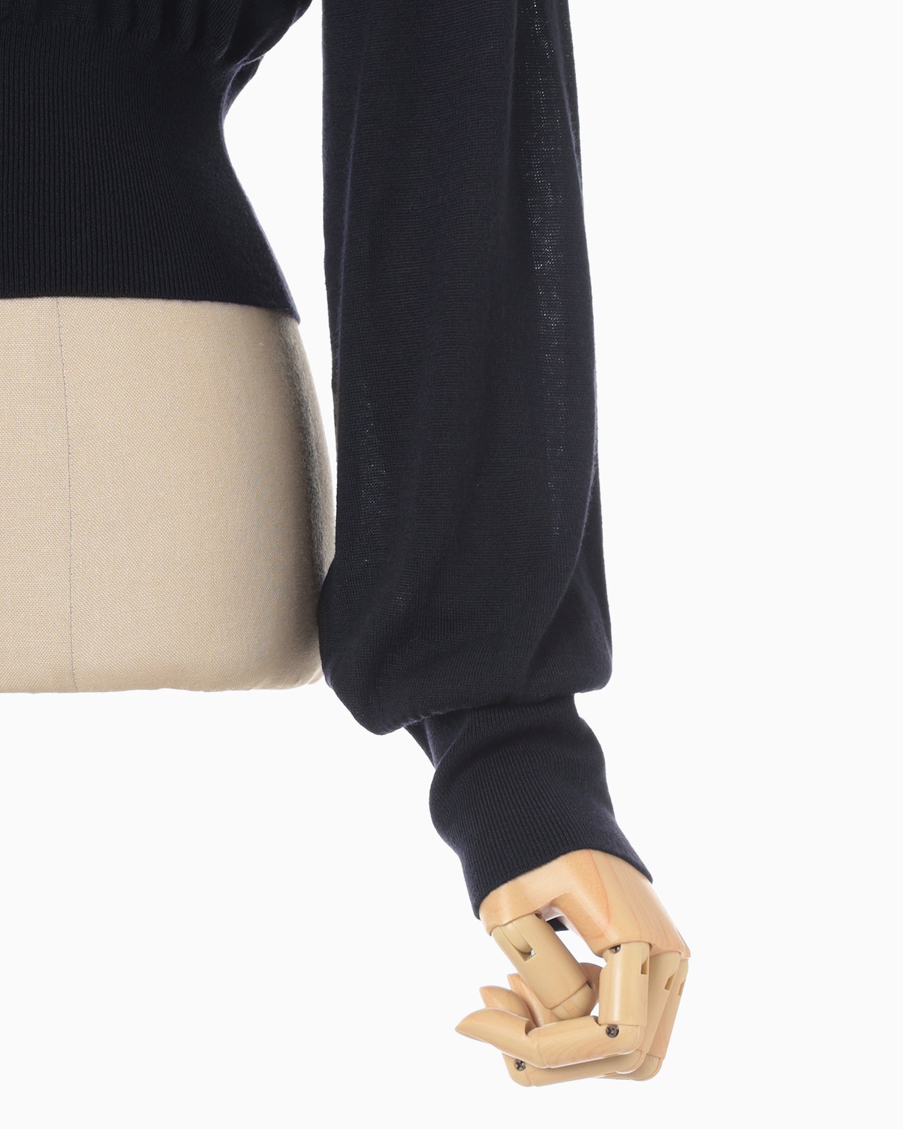 Detachable Embroidery Collar Knitted Cardigan - navy