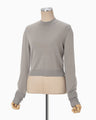 Detachable Embroidery Cuff Knitted Top - grey