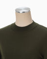 Detachable Embroidery Cuff Knitted Top - khaki