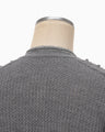 Openwork Pattern Knitted Cardigan - grey