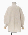 Mohair Knitted High Neck Top - white