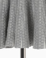 "Mishima Karatsu" Small Floral Pattern Knitted Skirt - grey