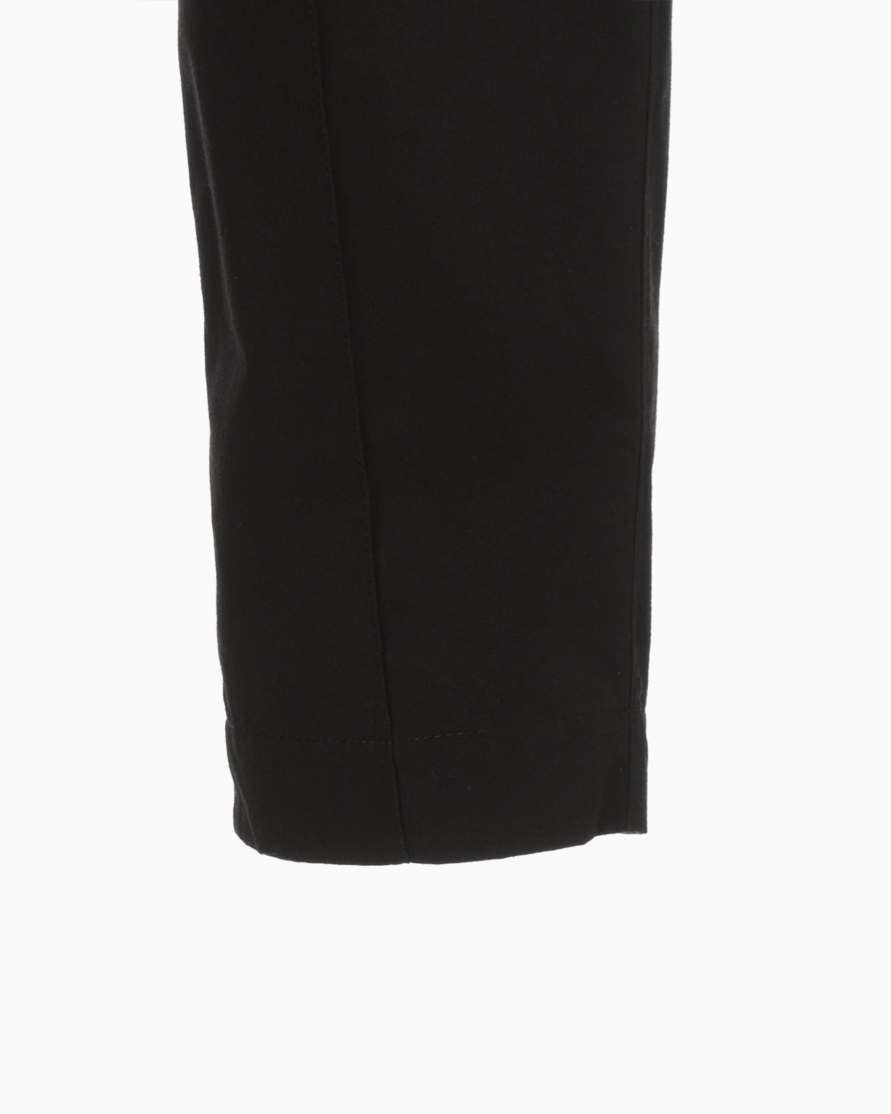 Organic Cotton Twill High Waisted Cargo Trousers - black