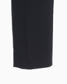 Wool Flannel Wide Tapered Trousers - navy