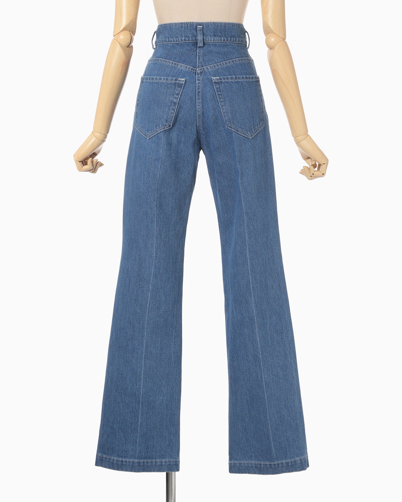 High Waisted Flare Jeans - blue