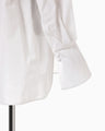 Floral Jacquard Cotton Oversized Shirt - white