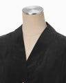 Fibrillated V-Neck Shirt - black
