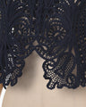 Cord Embroidery Vest - navy