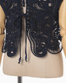 Cord Embroidery Vest - navy