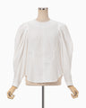 Cotton Lyocell Cropped Top - white