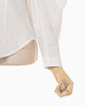 Cotton Lyocell Cropped Top - white