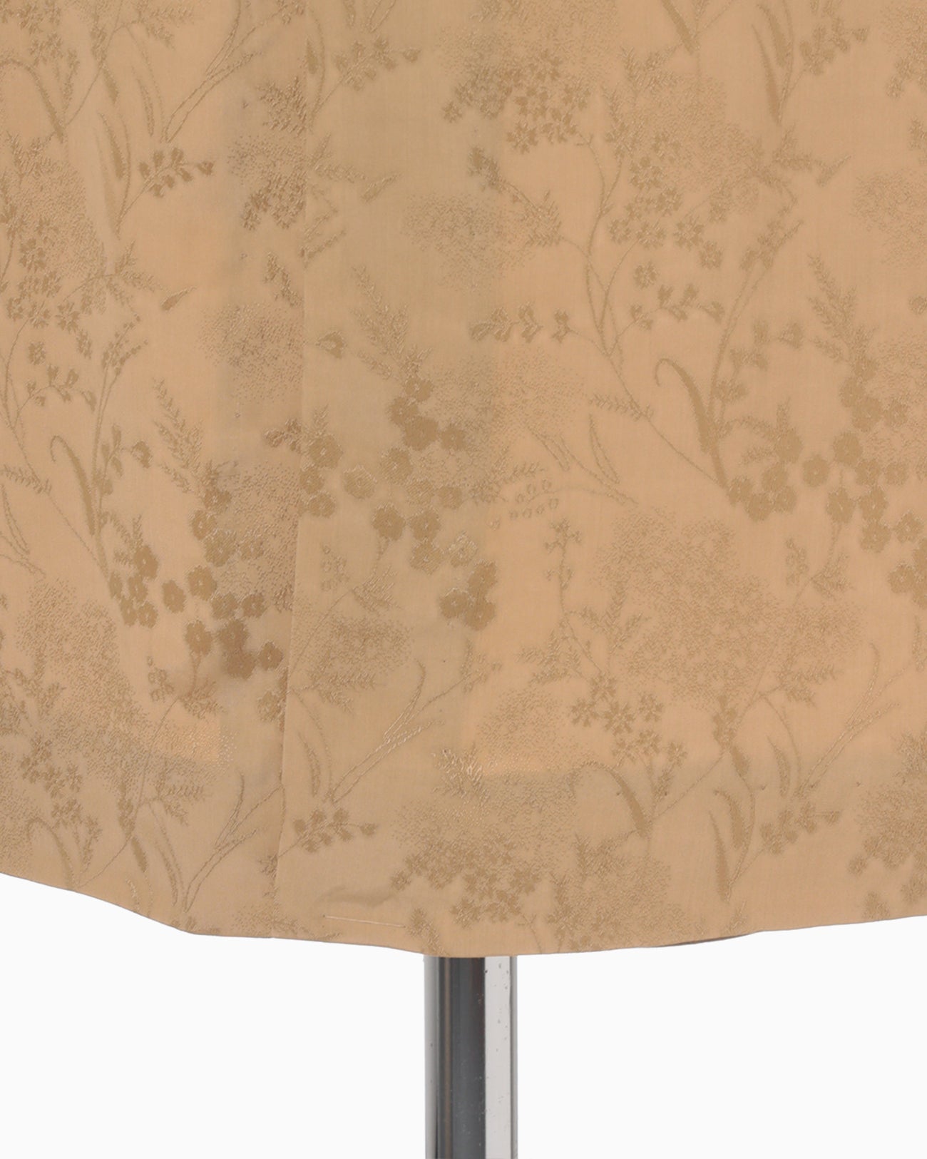 Floral Jacquard Tucked Waist Skirt - beige