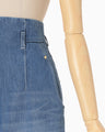 A-Line Denim Skirt - blue