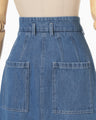 A-Line Denim Skirt - blue