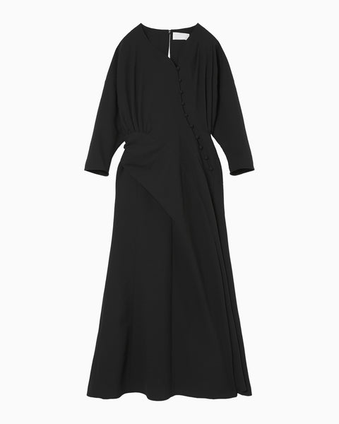 Draped Dress - black