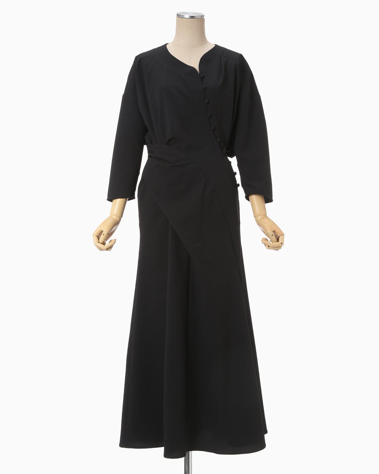 Draped Dress - black