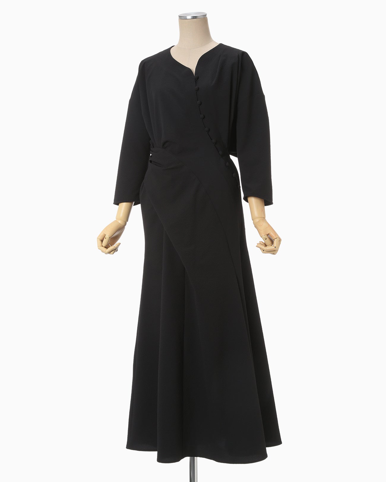 Draped Dress - black