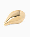 Organic motif Brass Earrings - gold