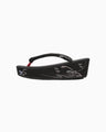 Hakimono Sekizuka Nature Pattern Jacquard Sandals - black