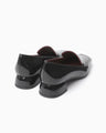 Cowhide Leather Loafers - black