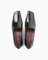 Cowhide Leather Loafers - black
