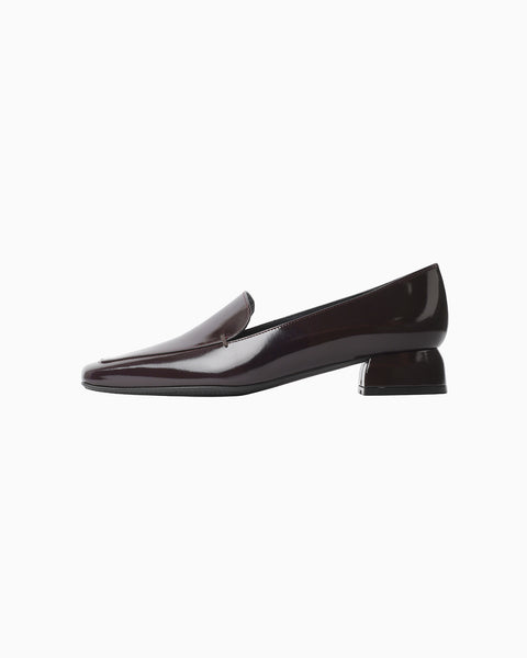 Cowhide Leather Loafers - bordeaux